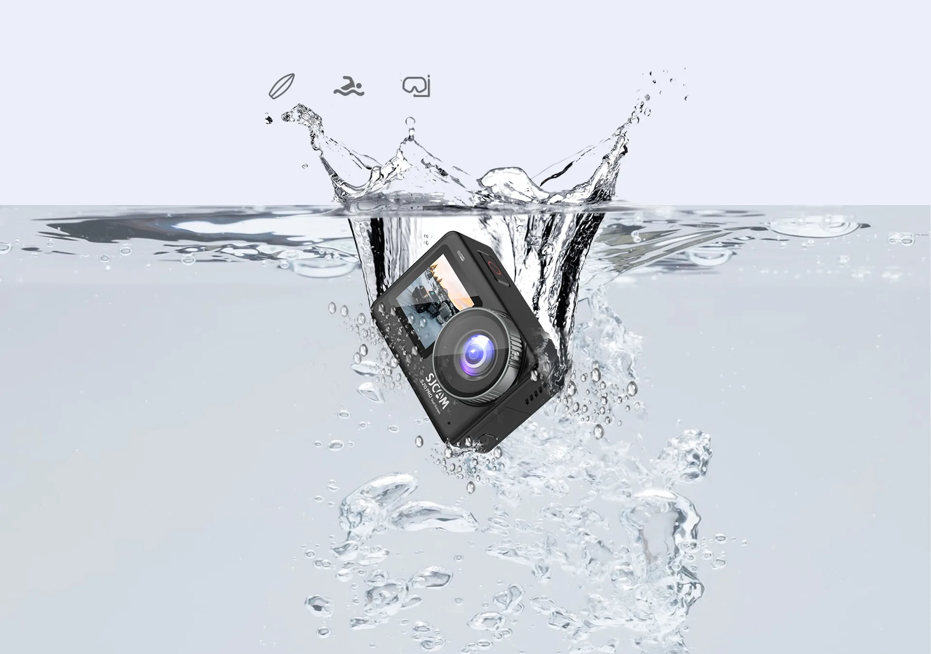 5m body waterproof action camera for rainy-day shooting