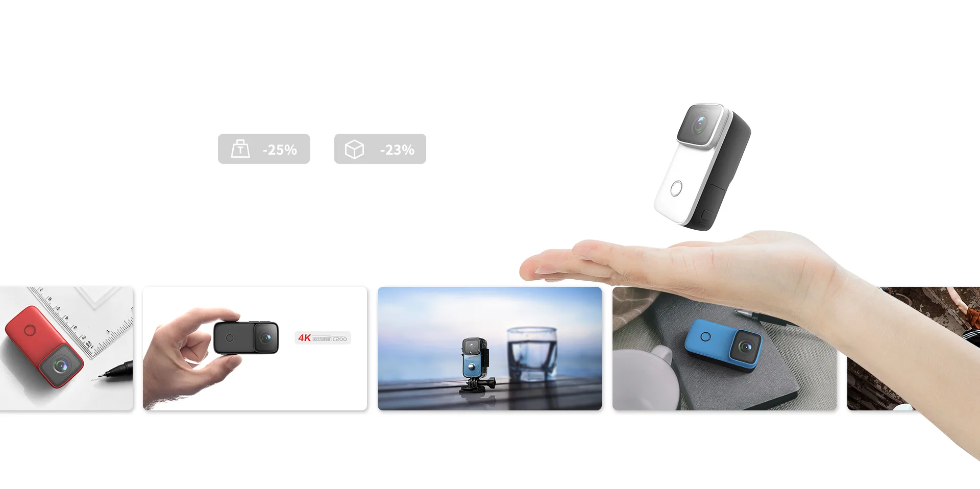Mini, small and lightweight action camera