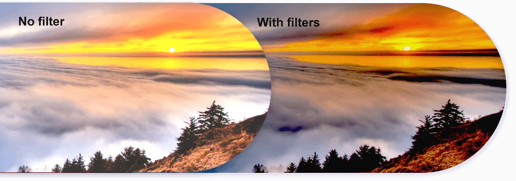 Filter to make the light and shadow more uniform