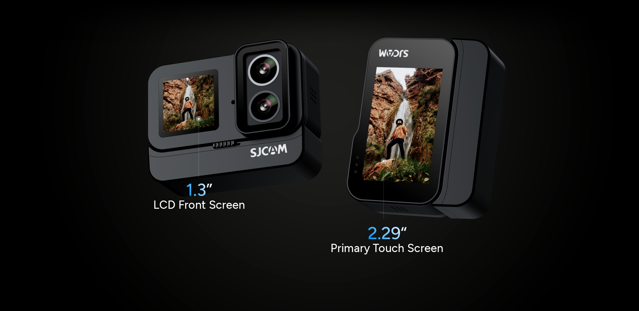 SJ20 dual screen action camera