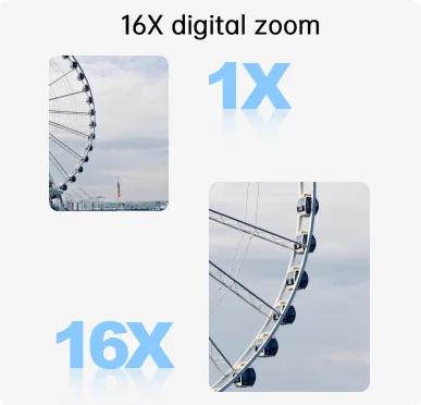 16X digitális zoom
