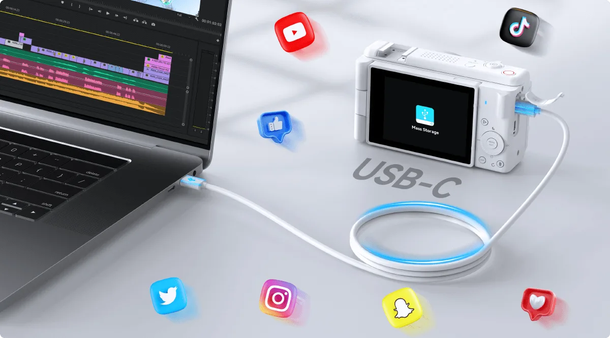 Kényelmes USB csatlakozás