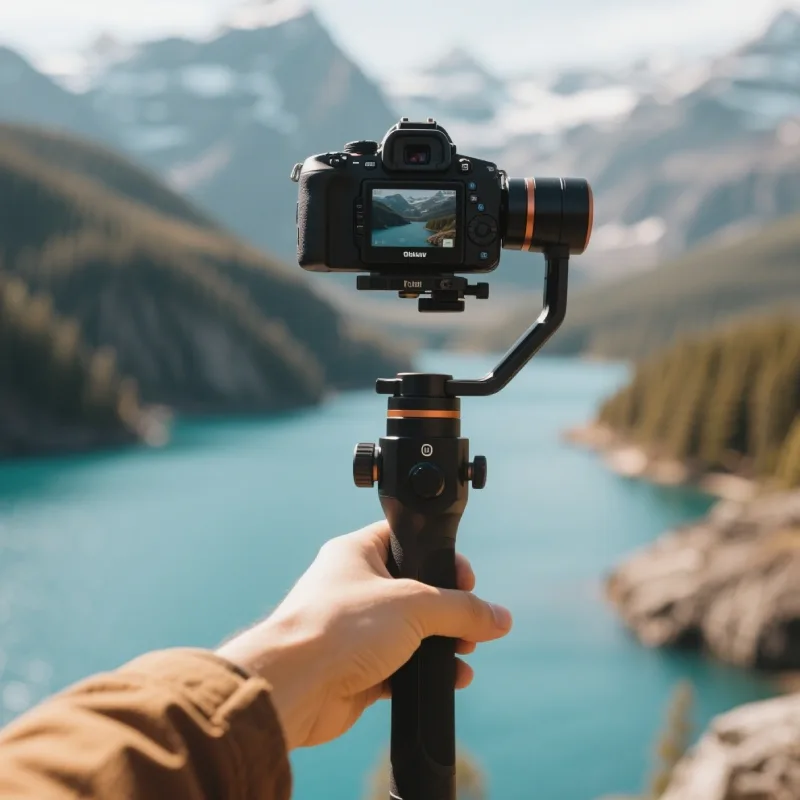 Vlogging di viaggio con uno stabilizzatore per fotocamera