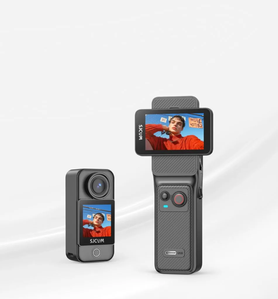 C400 action camera rotatable screen