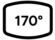 170° with
Distortion Correction