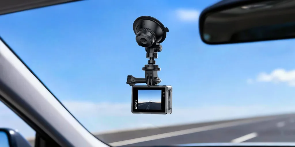 film a road trip with an action camera