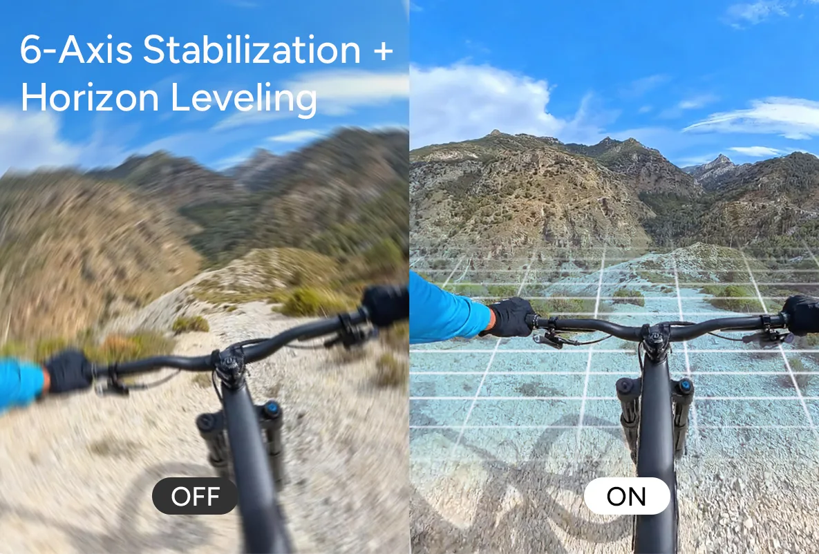 6-axis stabilization + horizon leveling