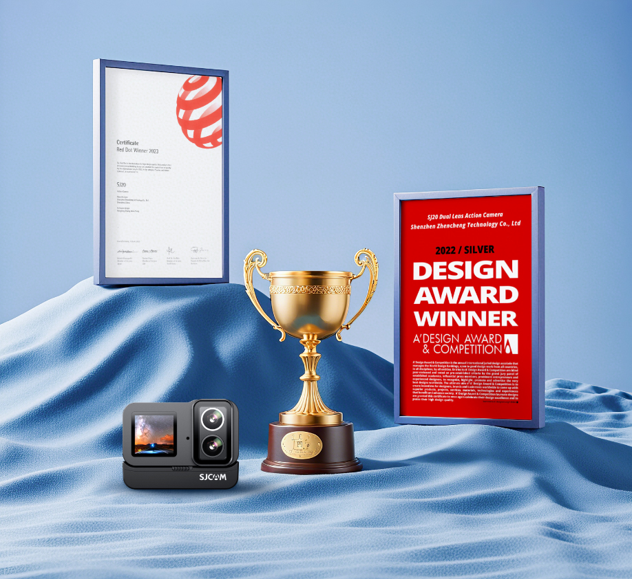 sjcam sj20 রেড ডট বিজয়ী