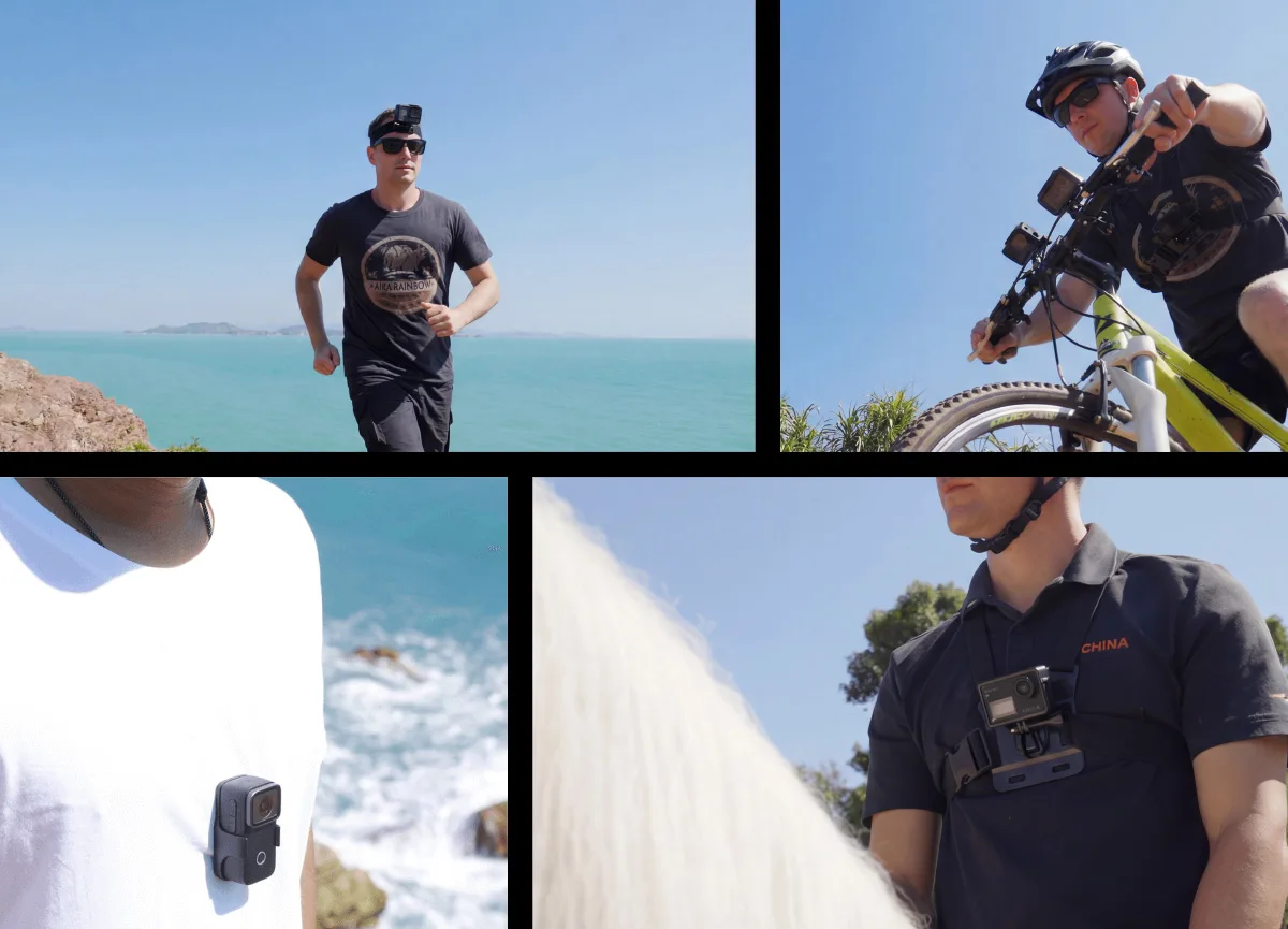 Perfect for running, cycling, POV filming, and horseback riding.