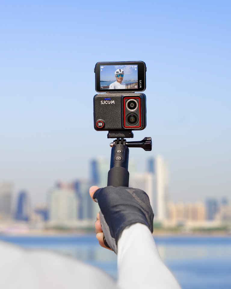 SJCAM SJ30 4K action camera used for travel vlogging and outdoor recording