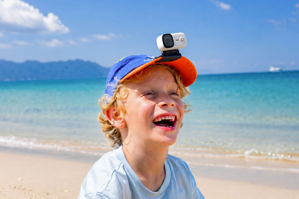 Caméra à clipser sur chapeau S10
