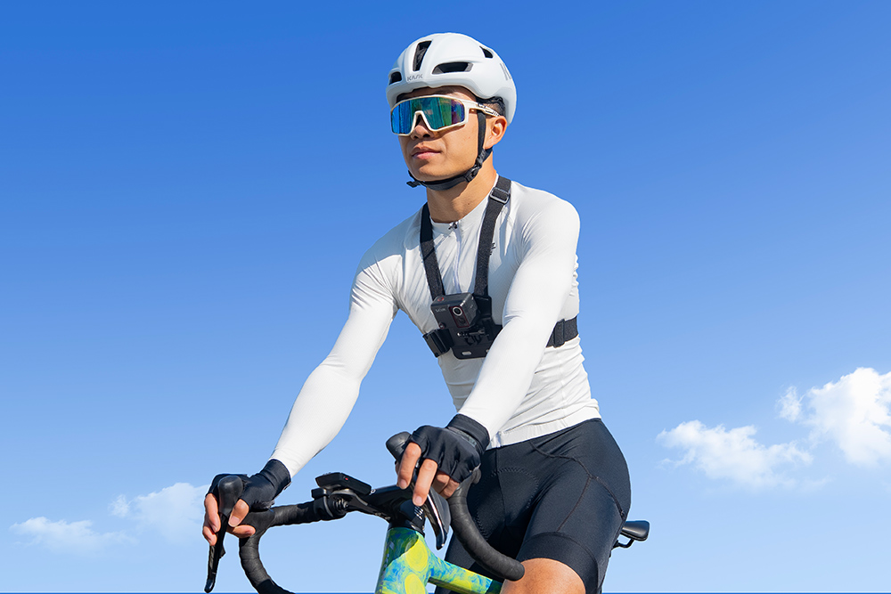 chest mount action camera for cycling