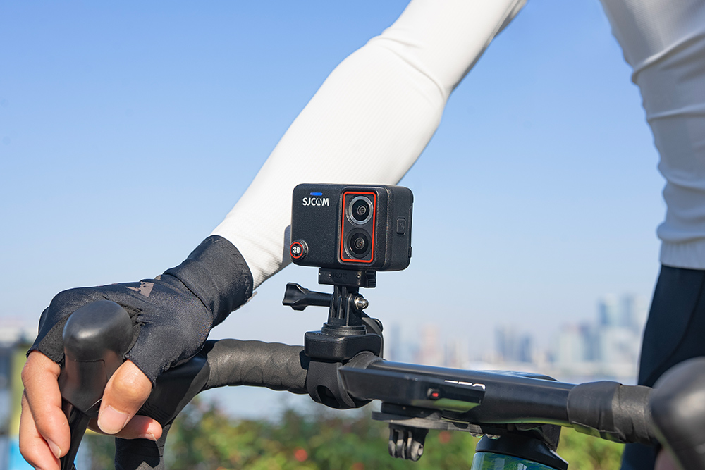 handlebar mount action camera for cycling
